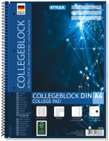 STYLEX® Collegeblock 43888, DIN A4, liniert, 1 Block = 80...