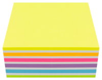 STYLEX&reg; Neon-Haftnotizen, Ma&szlig;e: 76 x 76 mm, 320 Blatt, farbig sortiert