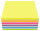 STYLEX&reg; Neon-Haftnotizen, Ma&szlig;e: 76 x 76 mm, 320 Blatt, farbig sortiert