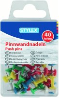 STYLEX® Pinnwandnadeln 24481, farbig sortiert, 1...