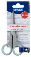 STYLEX® Bastelschere 42701, spitz, 14 cm, farbig...