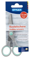 STYLEX® Bastelschere, abgerundete Spitzen, 13 cm, farbig sortiert, 1 Stück