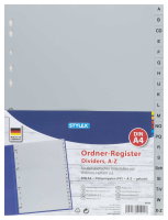 STYLEX&reg; Ordner-Register, gelocht, DIN A4, A-Z